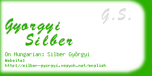 gyorgyi silber business card